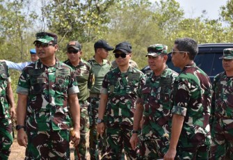 Latihan AWR Buding di lanud Abdullah Sanusi Hanandjoedin, Provinsi Bangka Belitung 