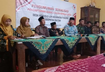 Sosialisasi Pilkades di wilayah desa binaan 