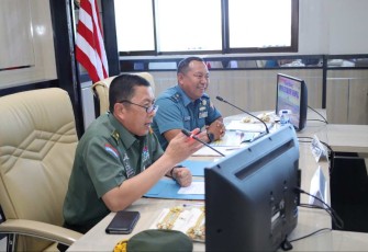 Ketua Tim Setjen Wantanas RI Brigjen TNI Rudi Adrianto saat memberikan sambutan 