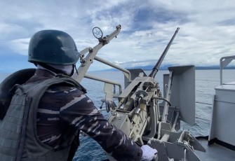 Personel KRI Malahayati-362 dalam Latihan Perkasa D 2023