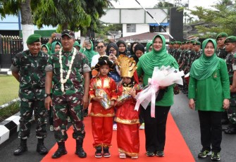 Danrem 023/KS Kolonel Inf Lukman Hakim saat kunjungan di Kodim 0212/TS, Rabu (5/7)