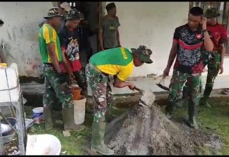 Renovasi masjid di lokasi TMMD ke 117 Kodim 0601/Pandeglang 