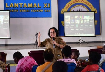 Sosialisasi Keluarga Keren Bebas Sunting Lantamal XI Merauke 