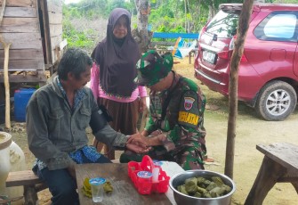 Pelayanan kesehatan satgas TMMD Kodim 1411/Bulukumba, Rabu (19/7)