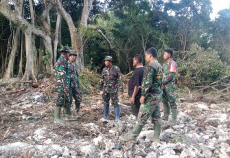 Dansatgas TMMD tinjau lokasi jalan perintis 