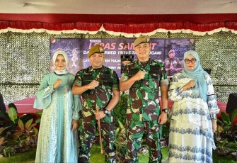 Letkol Arm Edi Yulian Budiargo bersama Mayor Arm Dony Romansyah 