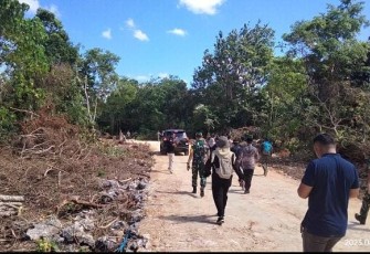 Lokasi sasaran jalan perintis TMMD ke 117 Kodim 1411/Bulukumba, Senin (7/8)