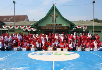 Foto bersama jajaran Kodim 1001/HSU-BLG usai perlombaan HUT Kemerdekaan RI, Jum'at (18/8)