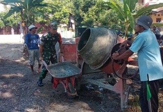 Bangun infrastruktur jalan di wilayah desa binaan 