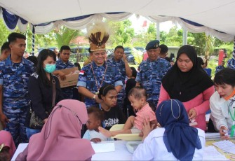 Bakti Papua Tahun 2023 Lanud Manuhua, Selasa (12/9)