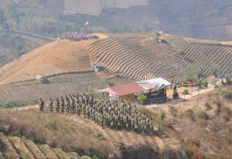 Bukit Terasering Panyaweuyan Kabupaten Majalengka, Kamis (5/10)
