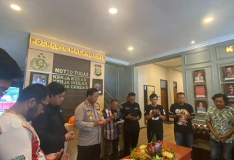 Syukuran Rayakan HUT Si Humas Polresta Malang Kota, Selasa (31/10)