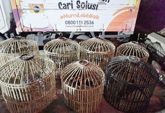 Barang bukti judi sabung ayam di desa Gandoang Kecamatan Cileungsi Bogor 
