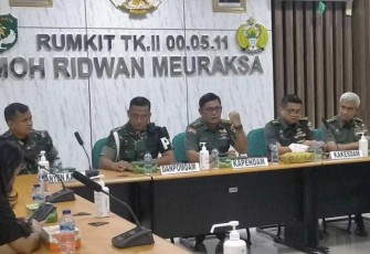 Kapendam Jaya Letkol Inf Andi Sinaga saat memberikan keterangan pers, Senin (11/9)