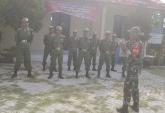 Pelatihan Satlinmas wilayah desa binaan