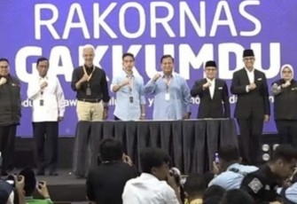 Deklarasi Kampanye Damai Tiga Paslon Pemilu 2024 di Grand Sahid Hotel Jakarta, Senin (27/11)