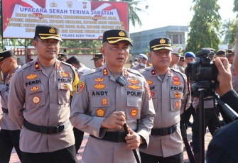 Kapolres Aceh Timur AKBP Andy Rahmansyah, S.I.K., saat diwawancarai awak media, Senin (20/03/2022) pagi.