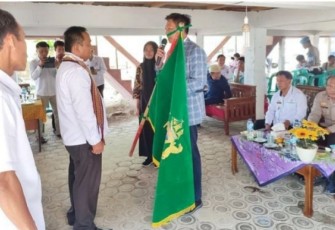 Wabup A. Zulqoini Syarif saat Hadiri Pelantikan Pengurus Kadin Pesibar Periode 2023-2028