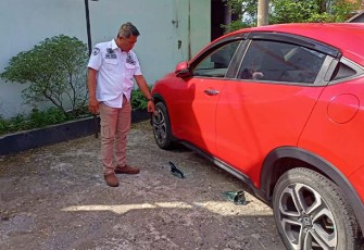 Mobil Honda HR-V bernopol AD 9195 GS milik korban. Foto : Istimewa