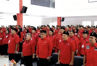 Rakerda PDIP Provinsi Banten di Kantor DPD PDIP Banten di Kota Serang, Minggu (10/9/2023).