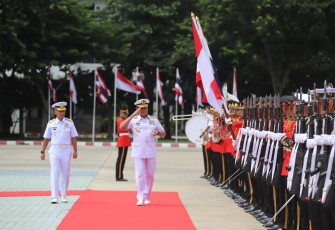 Panglima TNI Laksamana TNI Yudo Margono saat kunjungan kerja di Thailand, Jumat (21/7/2023).