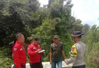 Polres Bintan saat Laksanakan Patroli Terpadu Pengendalian Karhutla di Bintan