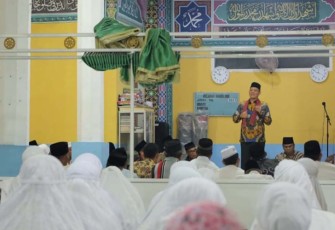 TSR Wabup Sabar AS Kunjungi Mesjid Al Mabrur Muara Bangun