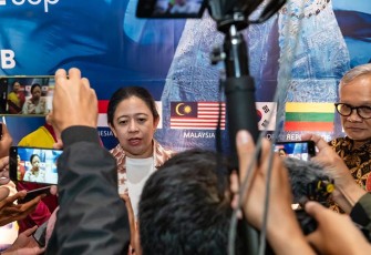 Puan usai menutup acara Solo International Performing Arts (SIPA) 2023 di Benteng Vastenburg, Solo, Jawa Tengah, Sabtu (2/8/2023) malam.