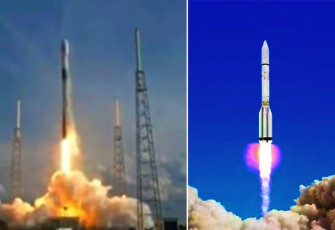 Satelit Satria-1 saat Sukses Diluncurkan dari Cape Canaveral Florida AS 