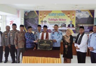Suasana peresmian lapas berbasis Pesantren oleh Kakanwil Kemenkumham Sumbar, Haris Sukamto.