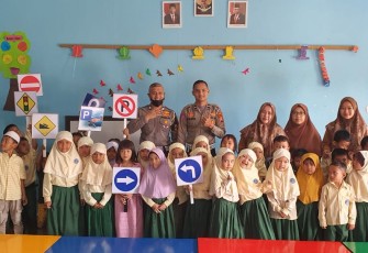 Satlantas Polres Mukomuko Sosialisasi Tertib Berlalu Lintas di Sekolah