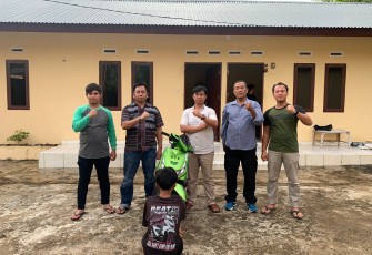 Pelaku Saat Diamankan Polsek Muara Bangkahulu 