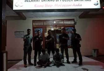 Pelaku diamankan Polsek Batik Nau