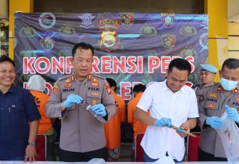 Polres Lebong saat press release