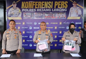 Polres Rejang Lebong saat press release