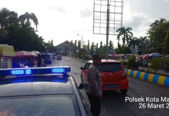 Patroli, Sat Samapta  Polsek Kota Manna Bubarkan Balap Liar di Jalan Padang Panjang Manna