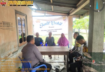 Tampung Keluhan Warga, Polsek Tanjung Kemuning Gelar Jumat Curhat