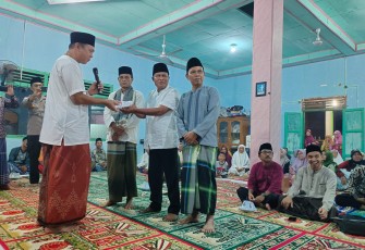Kapolsek Hadiri Giat Safari Ramadhan di Masjid At Taqwa Desa Lubuk jale
