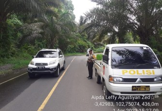 Polsek Padang Ulak Tanding Patroli Dijalan Lintas Lubuk Linggau – Curup