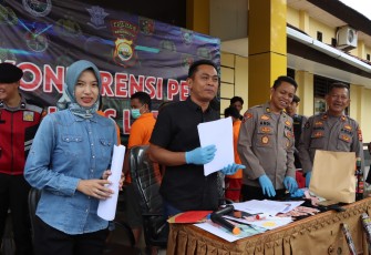 Polres Lebong saat press release