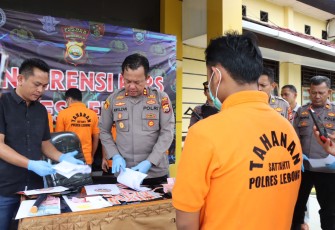 Polres Lebong saat press release