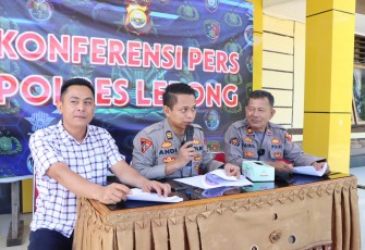 Polres Lebong saat press release