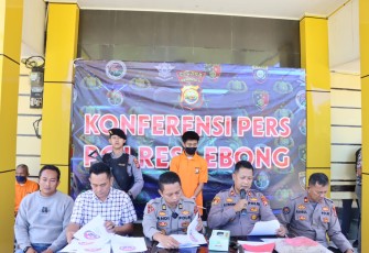 Polres Lebong saat press release