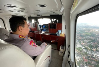 Kapolri Naik Heli Pantau Langsung Arus Mudik di Jalan Tol dan Arteri