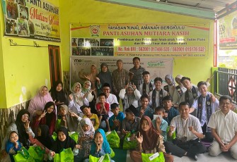 145 paket sembako Disalurkan MES Bengkulu untuk Anak Panti Asuhan