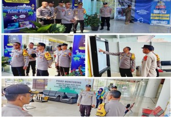 Wakapolda Cek Pos Pelayanan di Bandara Fatmawati Sukarno Bengkulu