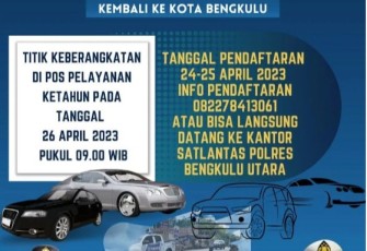 Balik Mudik Gratis D1 Ketahun ke Kota Bengkulu Gratis