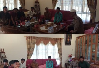 Lebaran, Polsek Penarik Raya Sambang Warga, Sampaikan Imbauan Kamtibmas