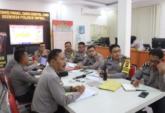 Wakapolres Tapanuli Selatan, Kompol Rahman Takdir Harahap, S.H, aktif mengikuti Anev Mingguan dan Arahan oleh Posko OMB Toba Polda Sumut. Senin (27/11/2023) pukul 09.00 WIB