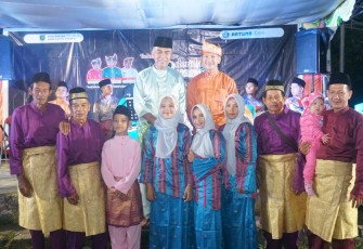 Bupati Natuna Wan Siswandi saat Hadiri Gelar Budaya Desa Sepempang.